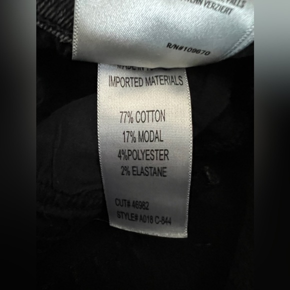 AGOLDE Ag Goldschmeid SOPHIE High Rise Skinny Crop Black Jeans Size 26 26x25 - Picture 11 of 11